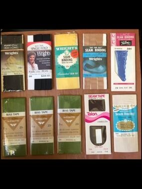 Sewing notions, seam, tape bundle